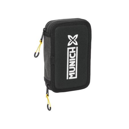 Plumier escolar safta doble pequeño 29 piezas munich topo 195x125x40 mm
