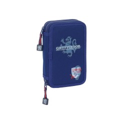 Plumier escolar safta doble pequeño 29 piezas harry potter captain 195x125x40 mm