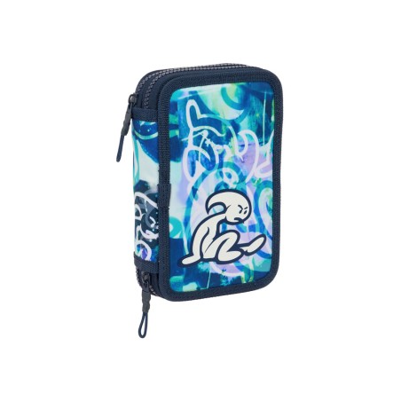 Plumier escolar safta doble pequeño 29 piezas el niño kook 195x125x40 mm