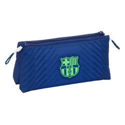 Neceser safta pequeño doble f.c. barcelona navy blue 100x220x80 mm