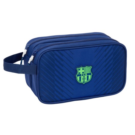 Neceser safta 2 departamentos adaptable a carro f.c. barcelona navy blue 150x260x125 mm