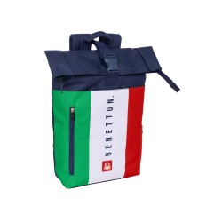 Mochila safta solapa para portatil 15,6'' benetton flag 420x280x130 mm