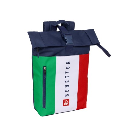 Mochila safta solapa para portatil 15,6'' benetton flag 420x280x130 mm