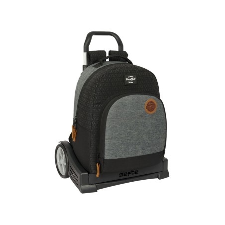 Mochila safta mod. 305 con carro evolution reciclado blackfit8 old school 420x320x150 mm
