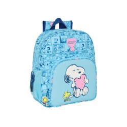 Mochila safta junior adaptable a carro snoopy love 380x320x120 mm