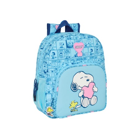 Mochila safta junior adaptable a carro snoopy love 380x320x120 mm
