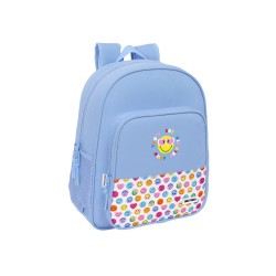 Mochila safta junior adaptable a carro reciclado smiley world joyful 380x320x120 mm