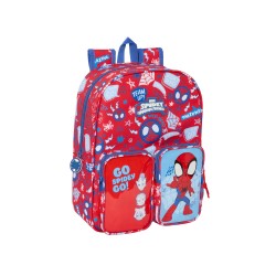 Mochila safta infantil bolsillos adaptable a carro spidey rescue 340x260x110 mm