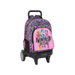 Mochila safta grande con ruedas compact evolution extraible monster high 450x330x220 mm