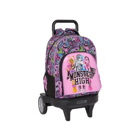 Mochila safta grande con ruedas compact evolution extraible monster high 450x330x220 mm