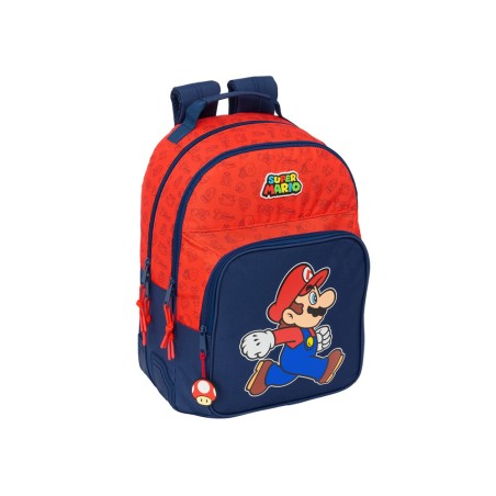 Mochila safta doble con cantoneras adaptable a carro super mario trick 420x320x150 mm