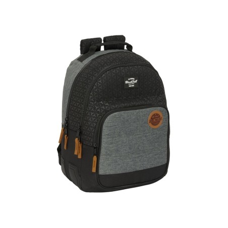 Mochila safta doble con cantoneras adaptable a carro reciclado blackfit8 old school 420x320x150 mm