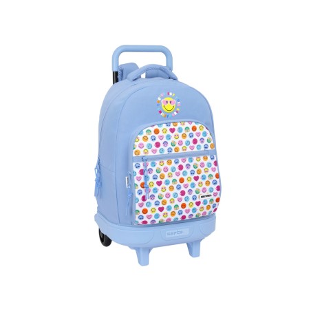 Mochila safta grande con ruedas compact extraible reciclado smiley world joyful 450x330x220 mm