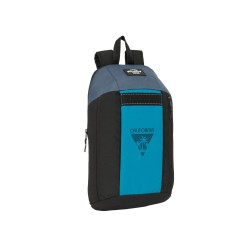 Mini mochila safta con cremallera vertical reciclable blackfit8 california 390x220x100 mm