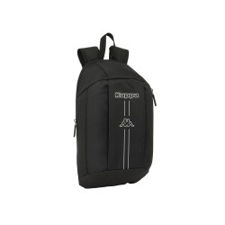 Mini mochila safta con cremallera vertical kappa dark 390x220x100 mm