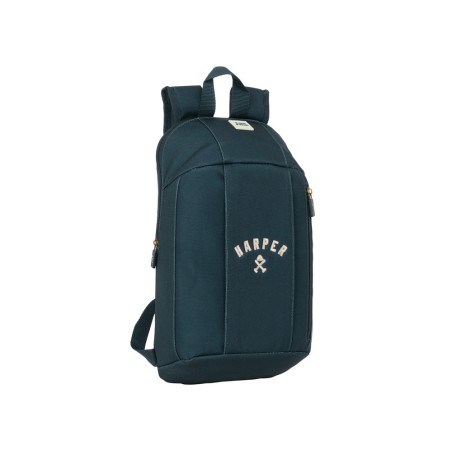 Mini mochila safta con cremallera vertical harper & neyer 390x220x100 mm