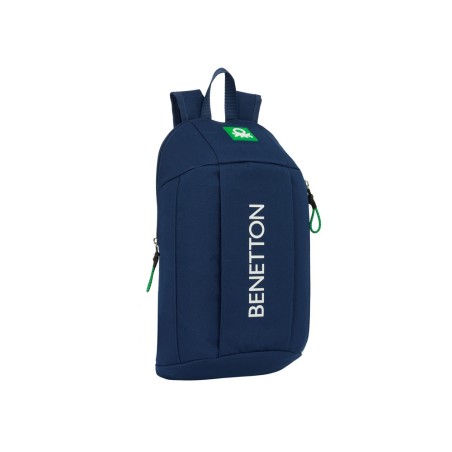 Mini mochila safta con cremallera vertical benetton green 390x220x100 mm