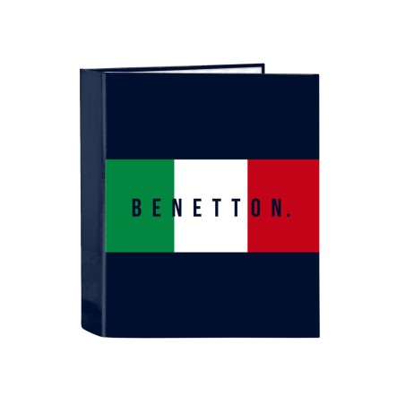 Carpeta carton folio 4 anillas safta lomo ancho benetton flag