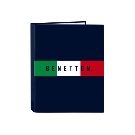 Carpeta carton folio 4 anillas mixtas safta benetton flag