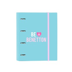 Carpeta con recambio safta din a4 cuadro 5 mm con goma y 5 separadores benetton unique