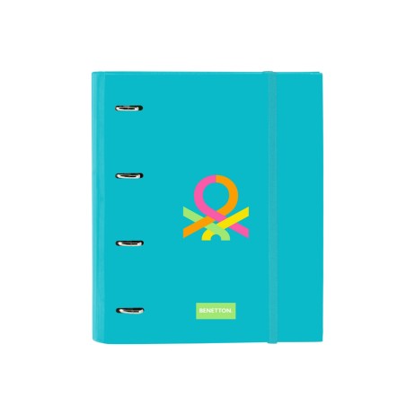Carpeta con recambio safta din a4 cuadro 5 mm con goma y 5 separadores benetton spring