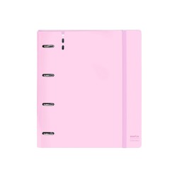 Carpeta con recambio safta din a4 cuadro 5 mm polipropileno foam 4 anillas 35mm feeling