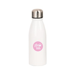 Botella portaliquidos safta metalica 500ml glowlab amazing 240x60 mm