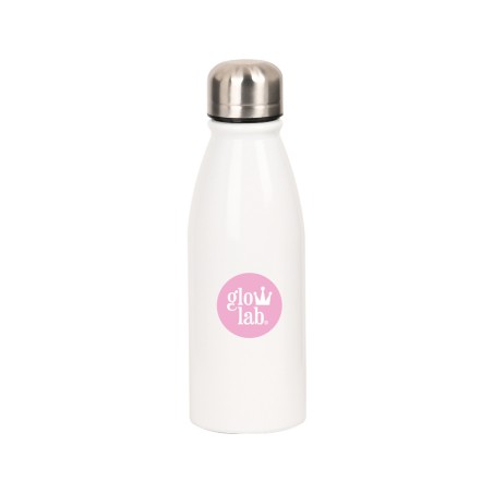 Botella portaliquidos safta metalica 500ml glowlab amazing 240x60 mm