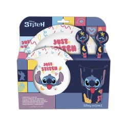 Set micro safta kids 5 piezas en estuche stitch aloha 240x245x55 mm