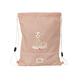 Saco plano safta junior reciclado y repelente agua sophie la girafe cookie 340x260x10 mm