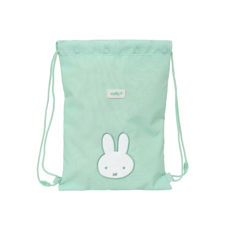 Saco plano safta junior reciclado y repelente agua miffy menta 340x260x10 mm
