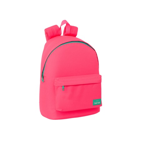 Mochila safta para portatil 14,1" nait nait rosa fluor 410x310x160 mm