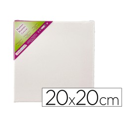 Bastidor liderpapel lienzo grapado trasero algodon 100% 20x20 cm gramaje 280g/m2