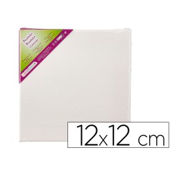 Bastidor liderpapel lienzo grapado trasero algodon 100% 12x12 cm gramaje 280g/m2