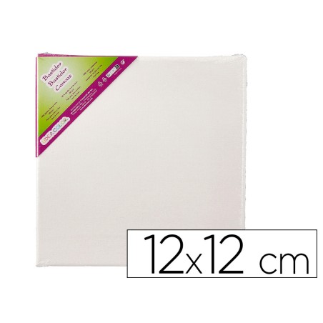 Bastidor liderpapel lienzo grapado trasero algodon 100% 12x12 cm gramaje 280g/m2