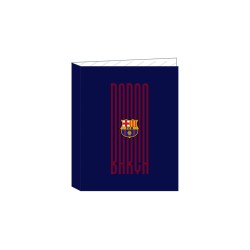 Carpeta safta 4 anillas mixtas carton folio f.c. barcelona