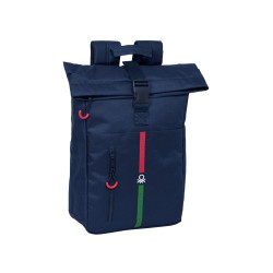 Mochila safta solapa para portatil 15,6" benetton italy 130x280x420 mm