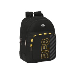 Mochila safta doble con cantoneras adaptable a carro reciclado blackfit8 zone 150x320x420 mm