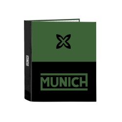 Carpeta safta carton folio 4 anillas lomo ancho munich caviar 60x270x300 mm