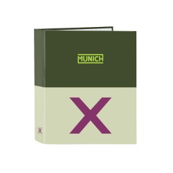 Carpeta safta carton folio 4 anillas lomo ancho munich bright khaki 60x270x300 mm