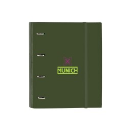 Carpeta con recambio safta din a4 tapa forrada 100 h 60 gr cuadro 5 mm con goma y 5 separadores munich bright