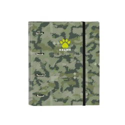 Carpeta con recambio safta din a4 tapa forrada 100 h 60 gr cuadro 5 mm con goma y 5 separadores kelme travel