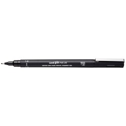 12 Unidades - Rotulador uniball pin calibrado micrometrico 1,2 mm color negro