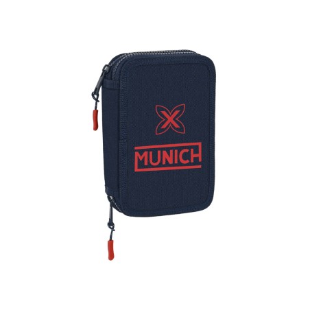 Plumier escolar safta doble pequeño 28 piezas munich flash 195x125x40 mm