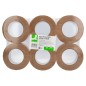 6 Unidades - Cinta adhesiva q-connect kraft reforzado 50 m x 50 mm para embalaje 6 Unidades - Cinta adhesiva q-connect kraft reforzado 50 m x 50 mm para embalaje
