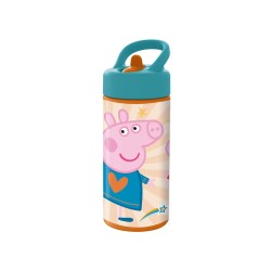 Botella escolar safta 410 ml 74x64x178 mm peppa pig having fun