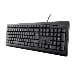 Teclado trust tk-150 usb 2.0 con cable longitud 180 cm color negro
