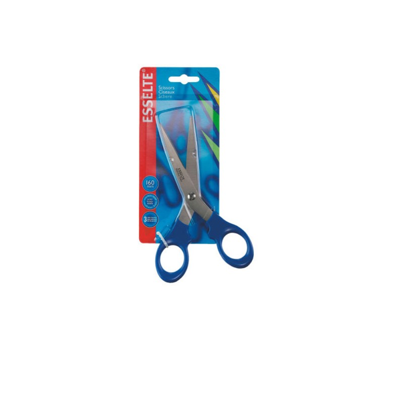 3 Unidades - Tijera esselte gama premium 160 mm color azul