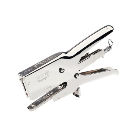 Grapadora rapid de tenaza hd31 cromada capacidad 70 hojas usa grapas 73/6-8-10-12