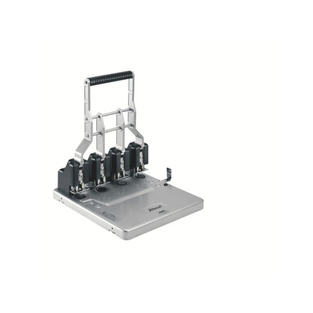 Taladrador rexel hd 4150 gran capacidad 4 taladros color plata/negro capacidad 150 hojas